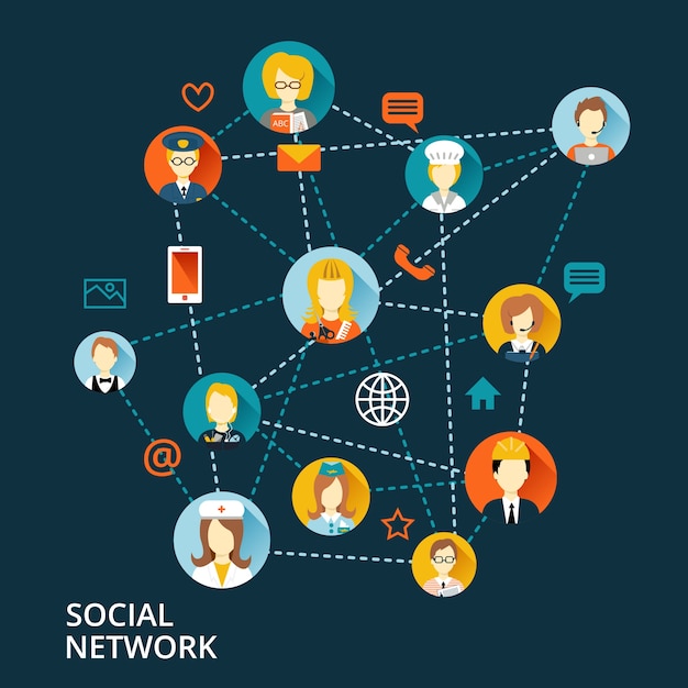 Conexiones en redes sociales
