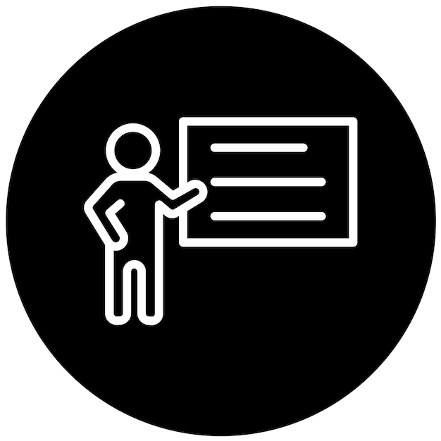 Las conferencias de diseño vectorial Estilo de icono