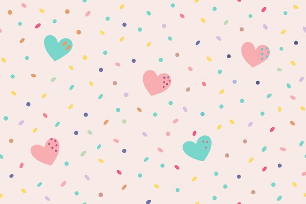 confeti abstracto salpicaduras forma de amor