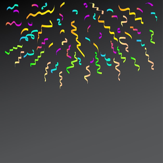 confeti de colores. Confeti de fondo de cumpleaños de fiesta. sorpresa festiva. ilustración vectorial