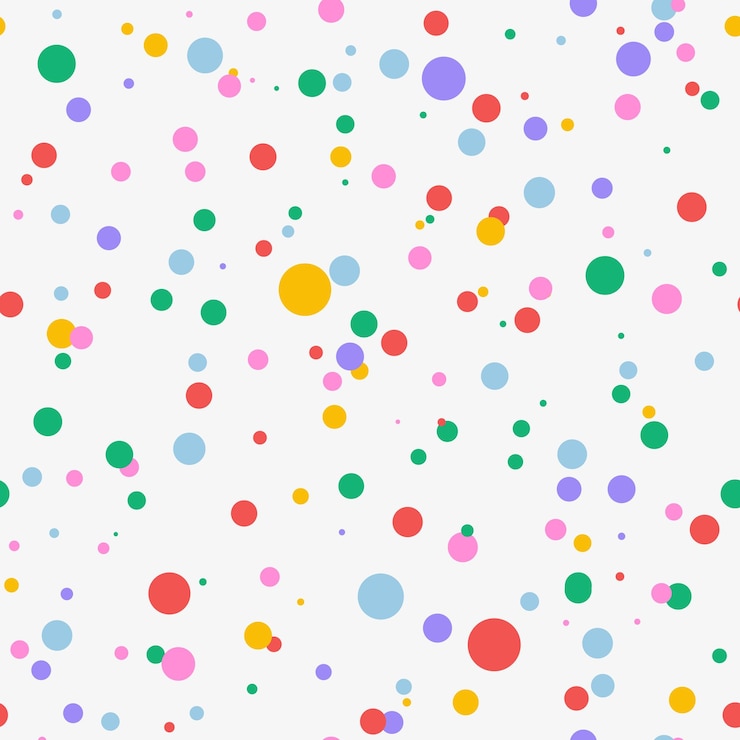 Vector confeti colorido que cae sobre un fondo blanco con un patrón de carnaval sin costuras invitación de polka de carnaval