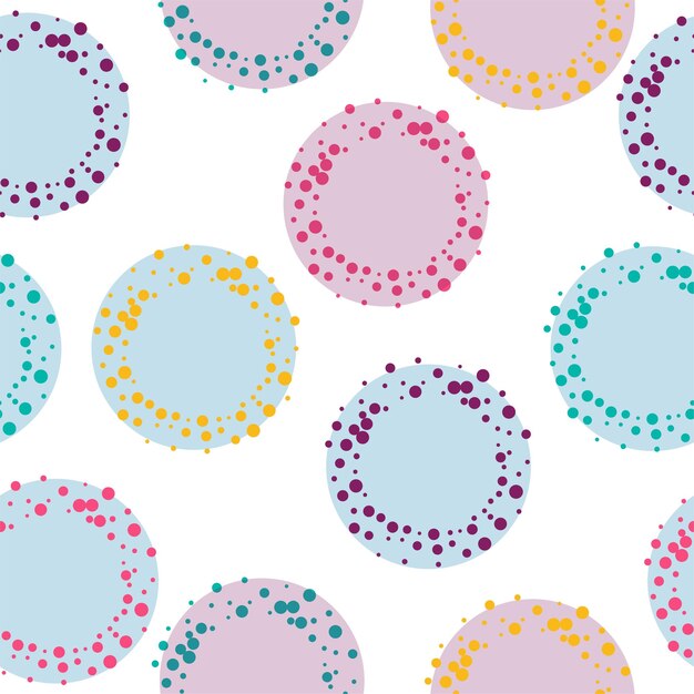 Confeti disperso sin costuras caótica decoración abstracta ilustración vectorial