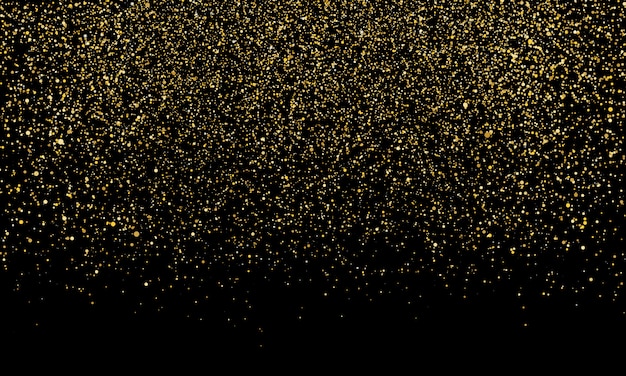 Confeti dorado Partículas abstractas de oro.