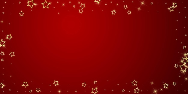 Confeti de estrellas brillantes de oro