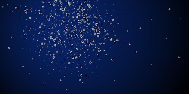 Confeti de estrellas brillantes de oro