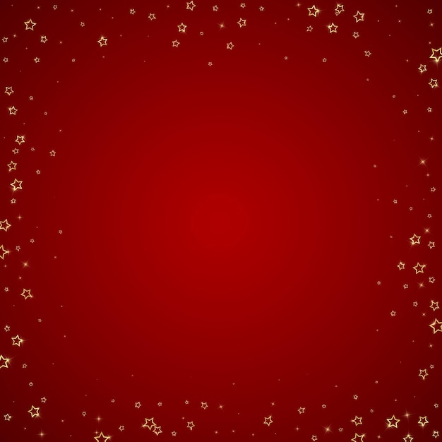 Confeti de estrellas brillantes de oro