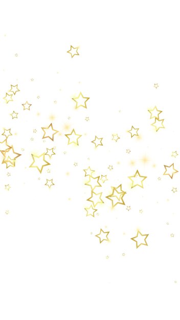 Confeti de estrellas brillantes de oro
