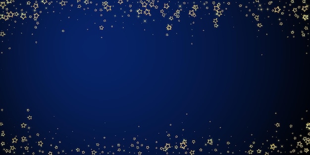 Confeti de estrellas brillantes de oro