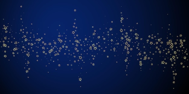 Confeti de estrellas brillantes de oro
