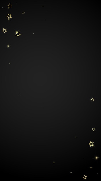 Confeti de estrellas brillantes de oro