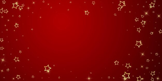 Confeti de estrellas brillantes de oro