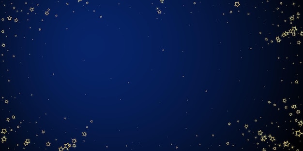 Confeti de estrellas brillantes de oro