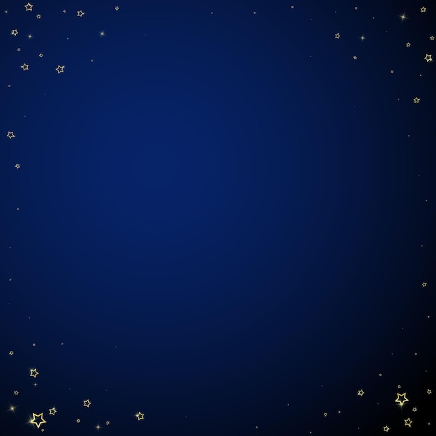 Confeti de estrellas brillantes de oro