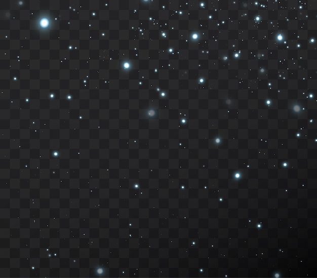 confeti ligero y pequeñas luces doradas brillantes