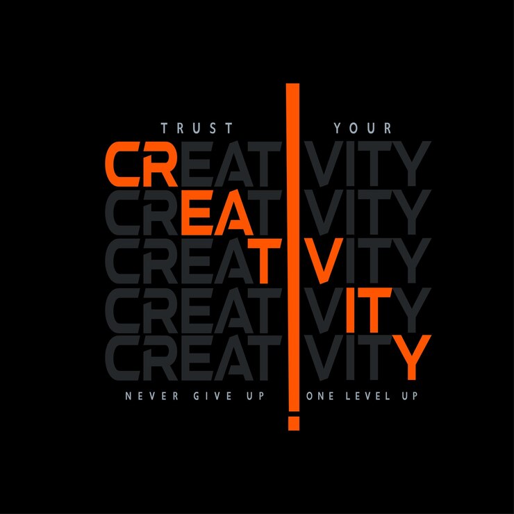 Confía en tu creatividad tipografía diseño de camiseta diseño gráfico de camisetta