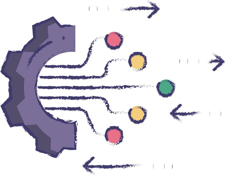 Vector configuración de ai ilustración vectorial dibujada a mano