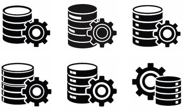 Configuración de la base de datos y iconos de configuración