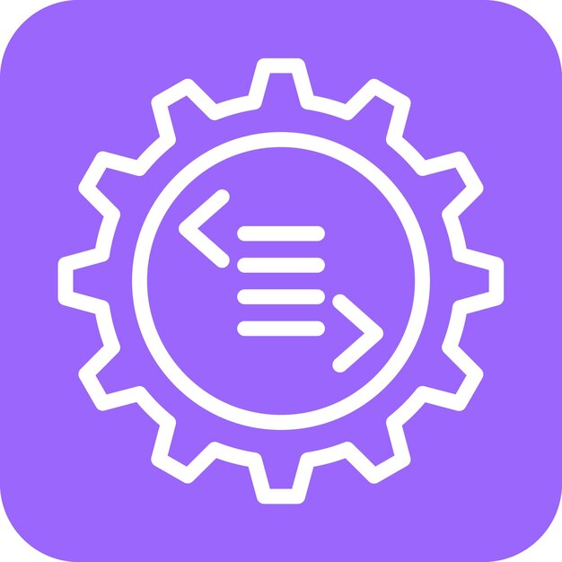 Configuración del código de diseño vectorial Estilo del icono
