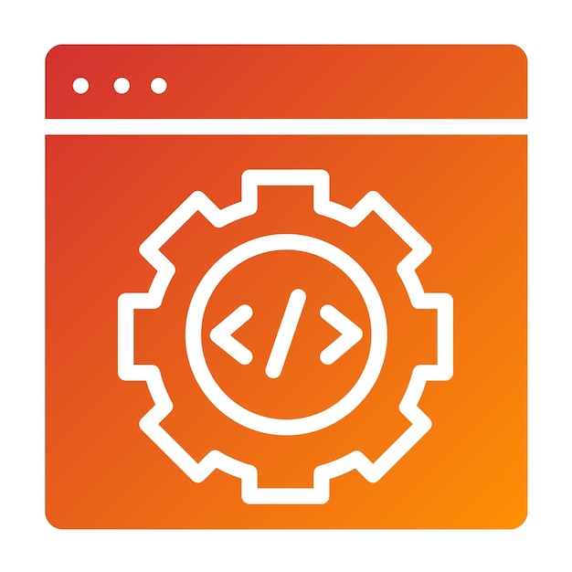 Configuración del código de diseño vectorial Estilo del icono