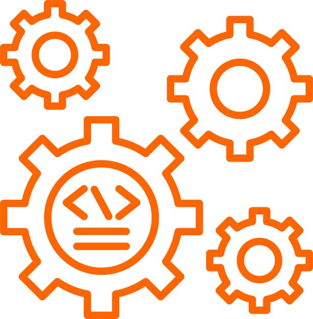 Configuración del código de diseño vectorial Estilo del icono