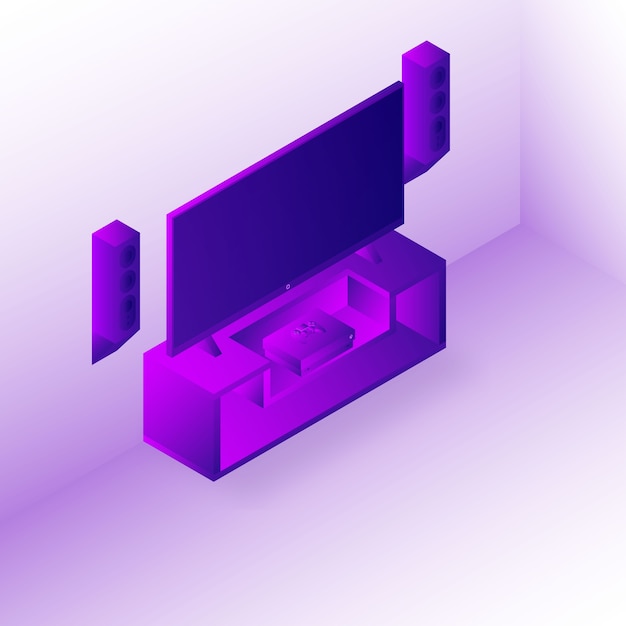 Vector configuración de la consola de juegos