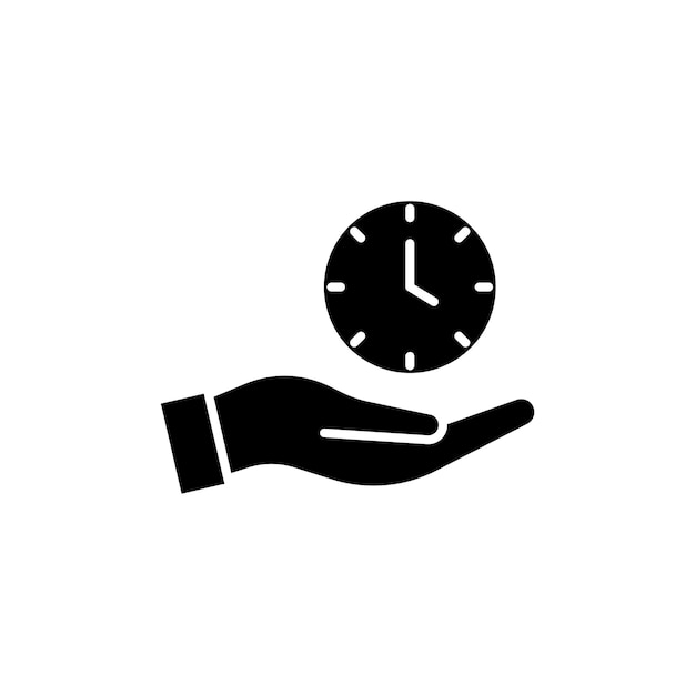 Configuración del icono de ahorro de tiempo Símbolo vectorial de dinero del banco de cerdos en un estilo de relleno y delineado en negro Signo clave de eficiencia