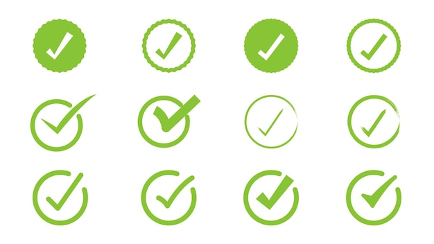 Configuración del icono de la marca de comprobación