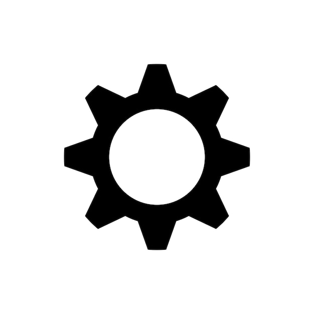 configuración icono vector plantilla ilustración diseño de logotipo