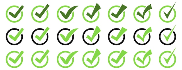 Configuración de los iconos de las marcas de comprobación