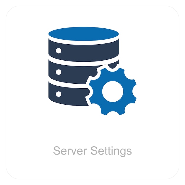 Configuración del servidor y concepto de icono