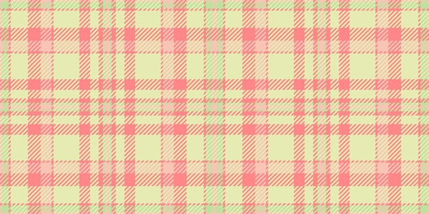 Configuración de textil verificación de la producción de tela fondo tartan a cuadros Vector increíble textura de patrón sin costuras en colores claros y rojos