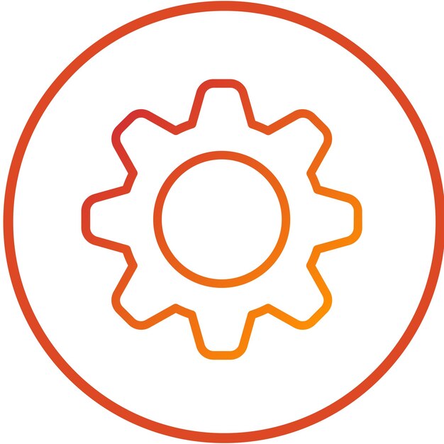 Configuraciones de diseño vectorial Estilo del icono de la rueda