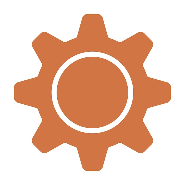 Configuraciones de diseño vectorial Estilo del icono de la rueda