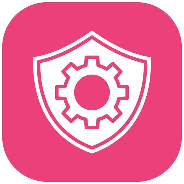 Configuraciones de seguridad Estilo de ilustración vectorial