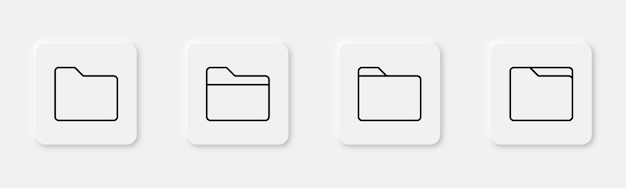 Configure el ícono de la carpeta Carpeta con archivo Abre la carpeta documento