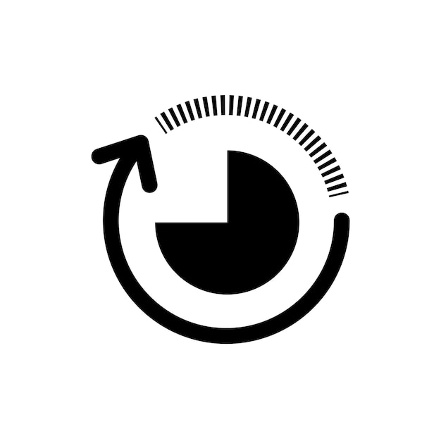 Configure el icono de menos tiempo Reducir el reloj de arena del reloj y el símbolo del vector de tiempo bajo en un estilo de relleno y contorno en negro Signo de reloj de parada del círculo de reducción de tiempo