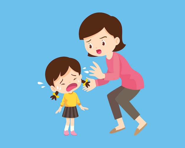 Confortar a los niños tristes con los padres 3