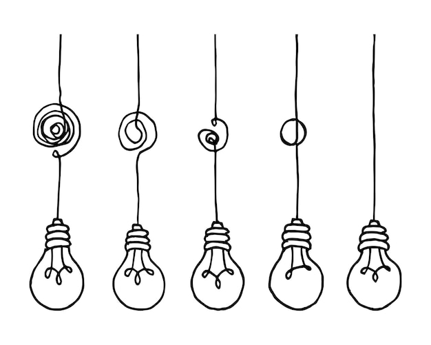 Confusión claridad o concepto de idea de vector de ruta. simplificando el complejo. ilustración de vector de doodle.