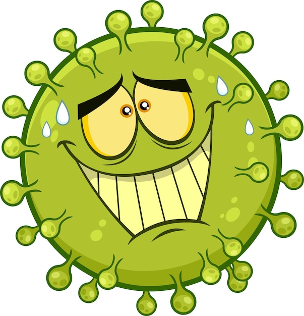 Confusión coronavirus covid19 dibujos animados emoji personaje vector ilustración