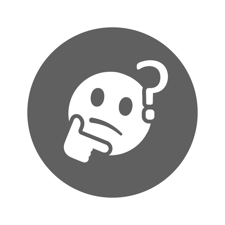 Vector confuso tal vez icono gráficos vectoriales grises
