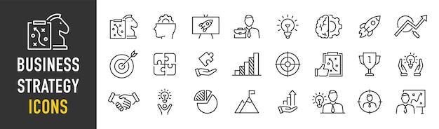 Conjunto de 60 iconos web de alimentos y bebidas en estilo lineal Platos de restaurantes de comidas frutas comida rápida hamburguesa pizza café sándwich colección Ilustración vectorial