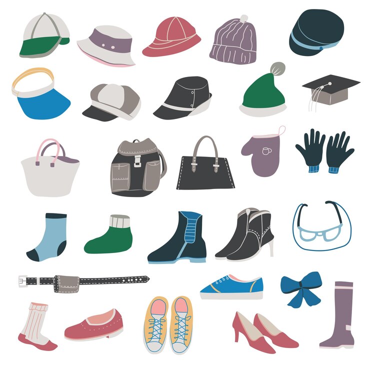 Vector conjunto de accesorios