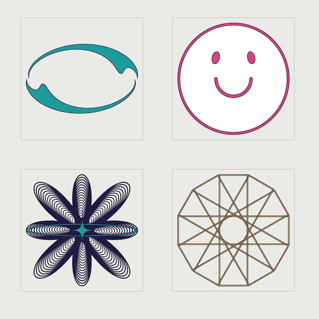 Conjunto de activos gráficos vectoriales Activos gráficos extraordinarios para camisetas modernas diseñadas