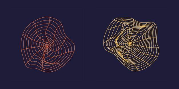 Conjunto de activos gráficos vectoriales Elementos Cyberpunk de activos gráficos extraordinarios