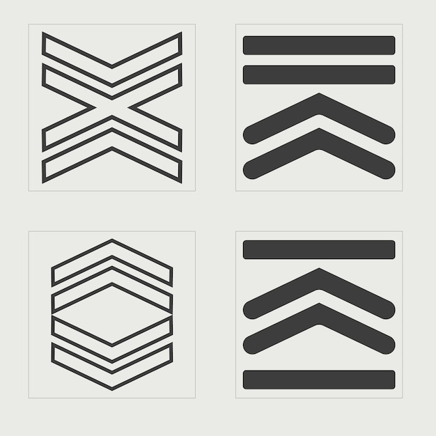 Conjunto de activos gráficos vectoriales Figuras posmodernas geométricas de moda Elementos para decoración gráfica