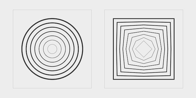Conjunto de activos gráficos vectoriales Gran conjunto de objetos retro para el diseño Iconos planos minimalistas