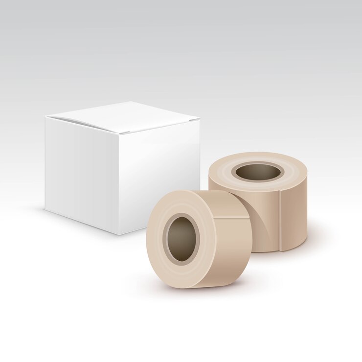 Vector conjunto de adhesivo médico de vendaje de yeso vendaje de vector aislado en blanco