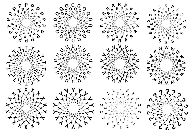 Conjunto de adhesivos vectoriales de estallido de estrellas Etiquetas de precios planas negras Siluetas de explosión Etiquetas en blanco de estrellas