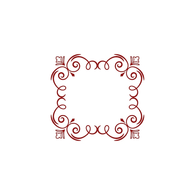 conjunto de adornos de borde vectorial de lujo