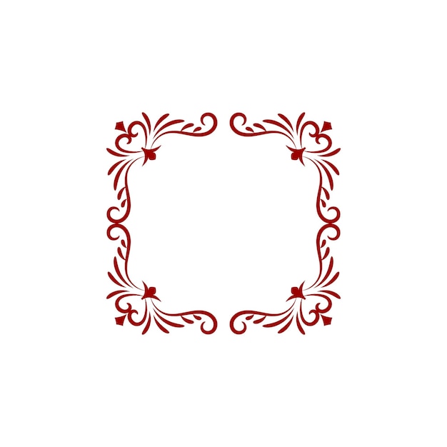 conjunto de adornos de borde vectorial marco